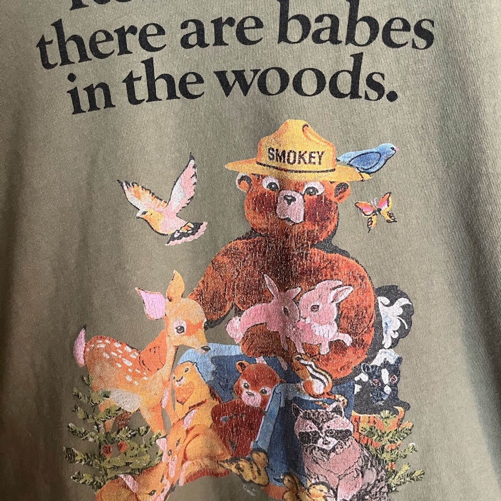 Cropped Smoky The Bear tee